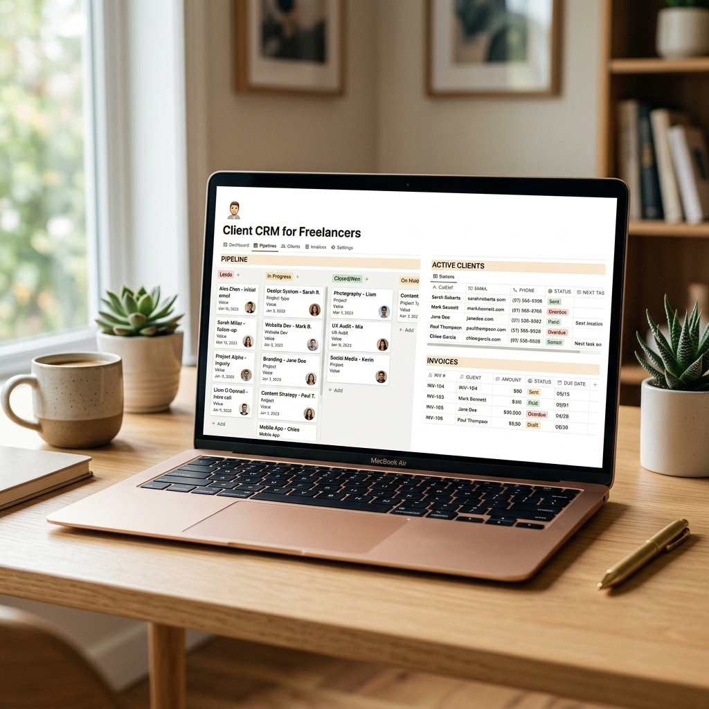 Client CRM for Freelancers — preview