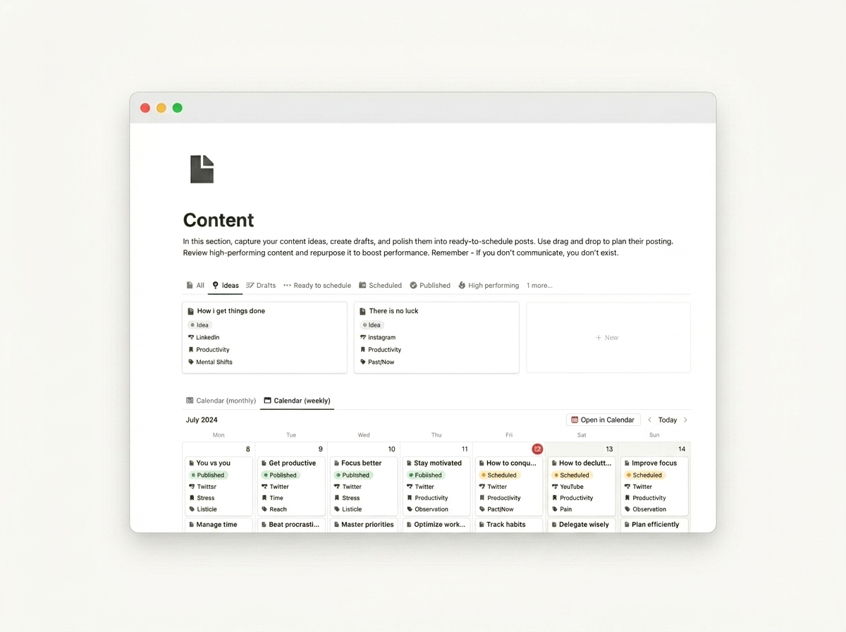 Content Creator Studio — view 2