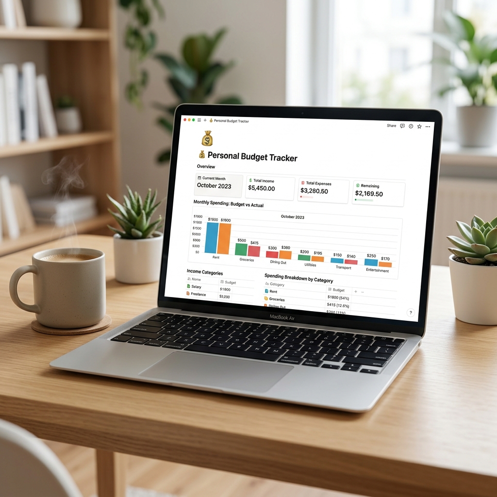 Personal Budget Tracker — preview