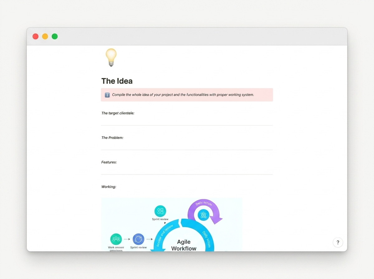 Sprint Planner Workspace — Project brief