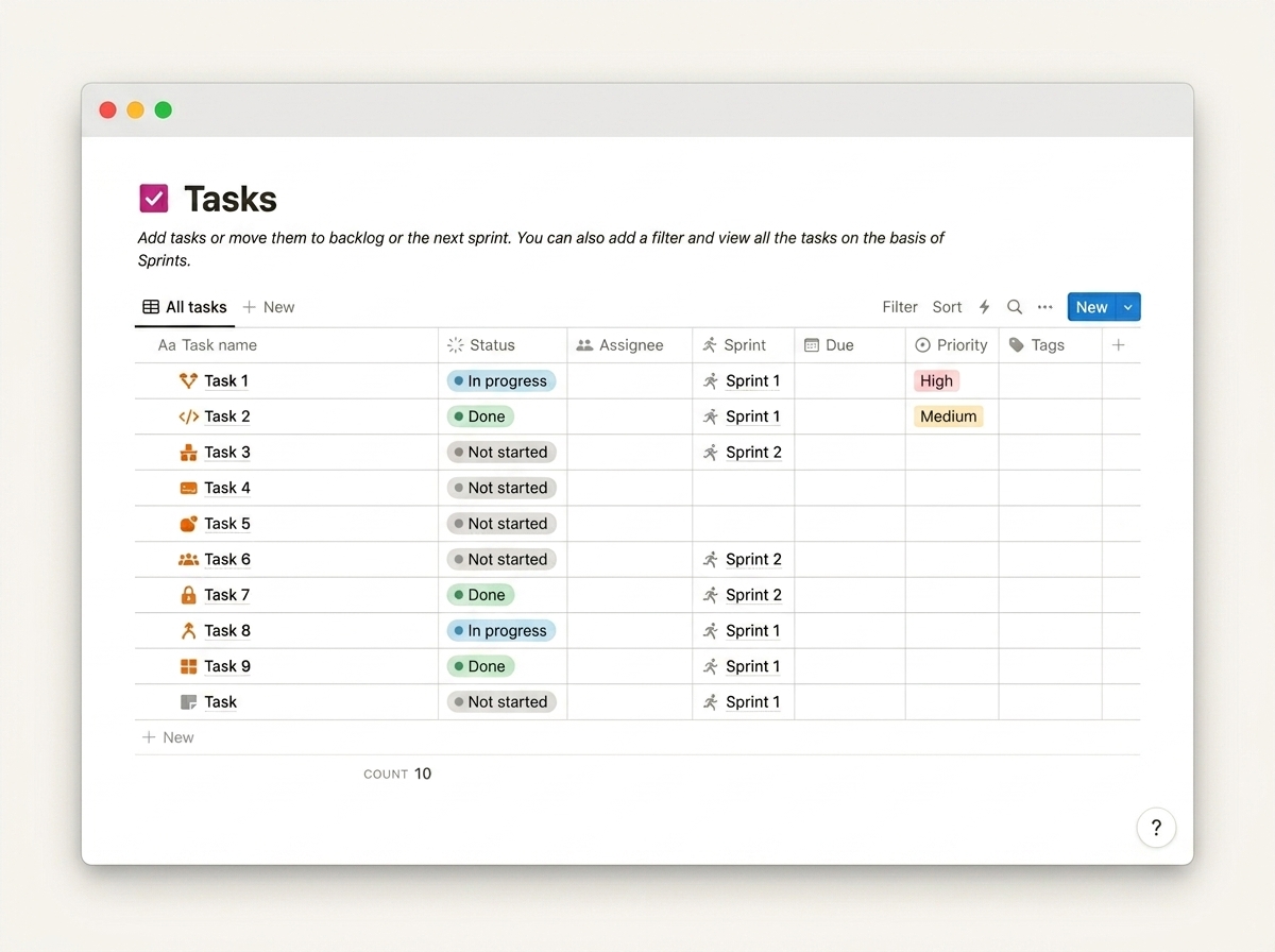 Sprint Planner Workspace — view 2