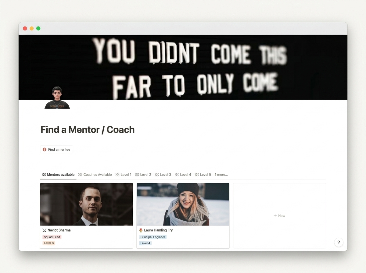 Team Directory Hub — Mentor finder