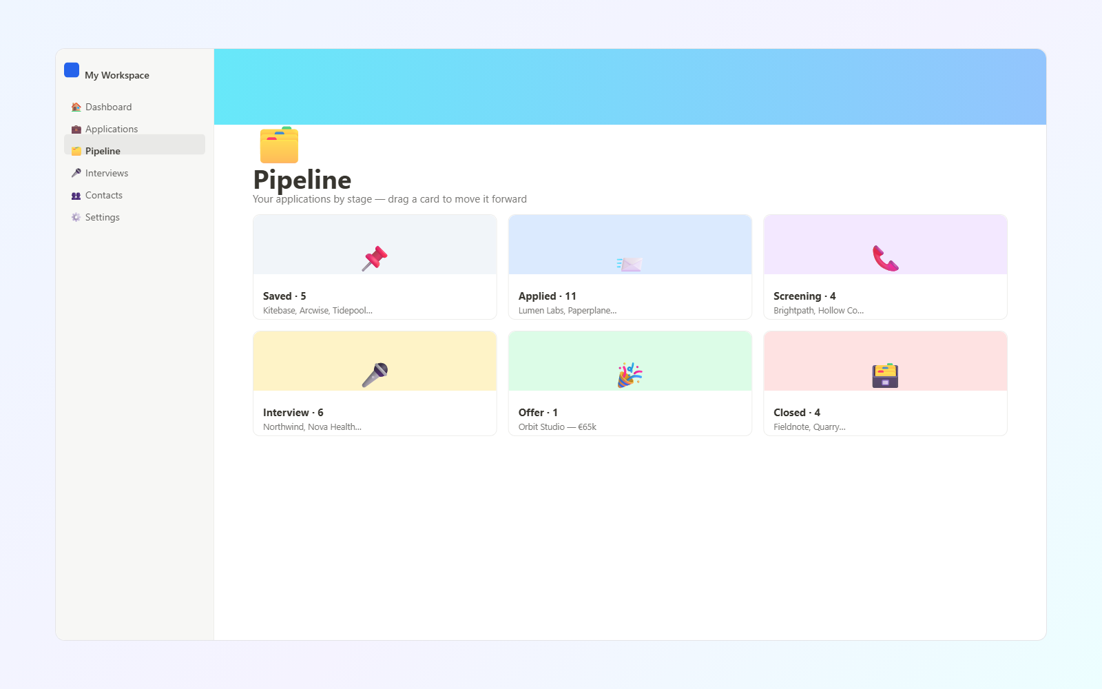 Job Application Tracker — Pipeline